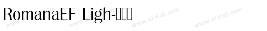 RomanaEF Ligh字体转换